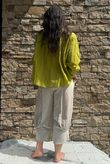 Shayle Indian Cotton Smock Shirt Olive